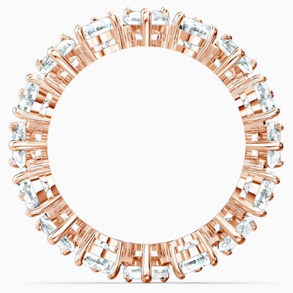 Matrix Vittore ring Drop cut, White, Rose gold-tone plated